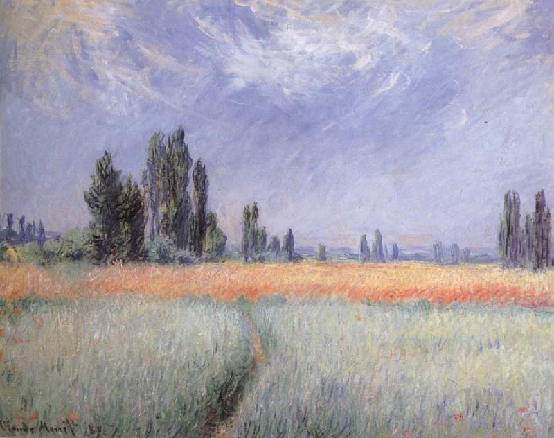 Claude Monet Wheat Field oil painting image